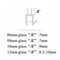 PVC Vertical Shower Door Sceau String